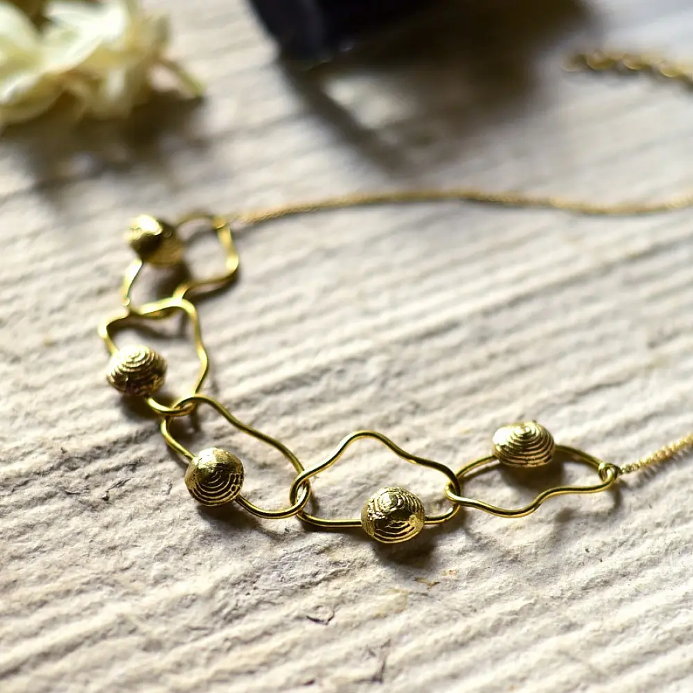 shop Handmade Dhokra ~ Brass Necklace 