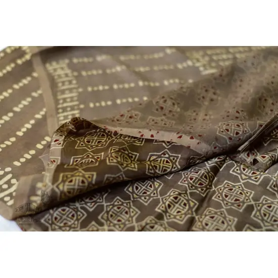 Shruti ❋ Ajrakh Modal Silk Saree ❋ B