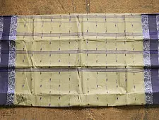 मलय ✽ Handloom Cotton Zari Saree With Buti ✽ 7