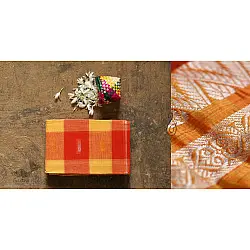 मलय ✽ Handloom Cotton Zari Saree With Buti ✽ 30