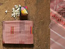मलय ✽ Handloom Cotton Zari Saree With Buti ✽ 4