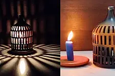 Mittihub ☢ Terracotta ☢ Tea Light Symmetrical