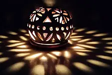 Mittihub ☢ Terracotta ☢ Round Tea Light Holder