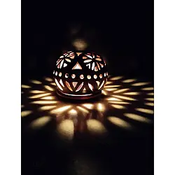 Mittihub ☢ Terracotta ☢ Round Tea Light Holder