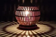 Mittihub ☢ Terracotta ☢ Tea Light Holder - Semi Oval Rectangle Cuts 