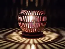 Mittihub ☢ Terracotta ☢ Tea Light Holder - Semi Oval Rectangle Cuts 