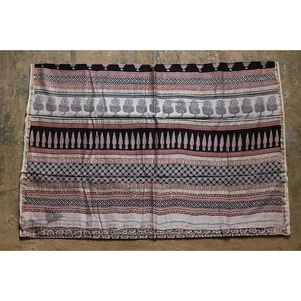 Buy Chanderi Saree with beautiful bagh print