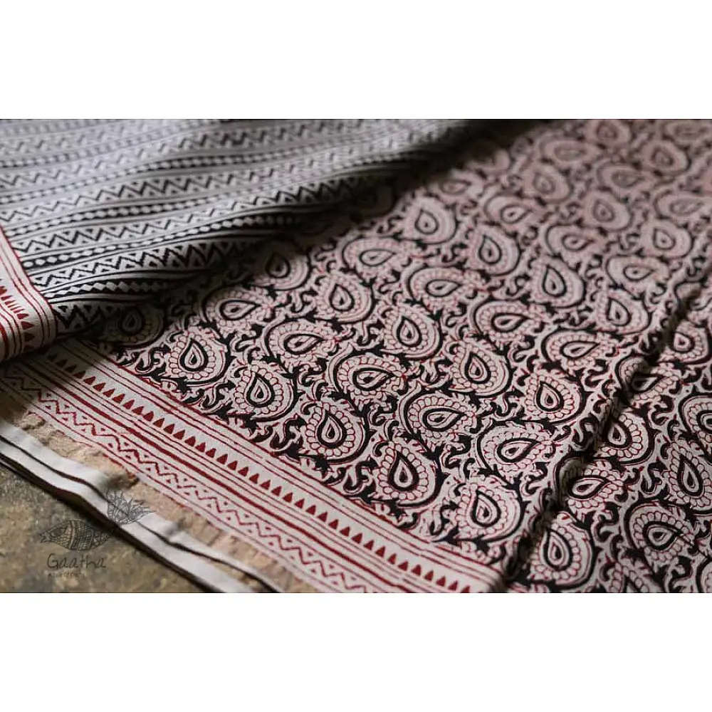 Buy Chanderi Saree with beautiful bagh print
