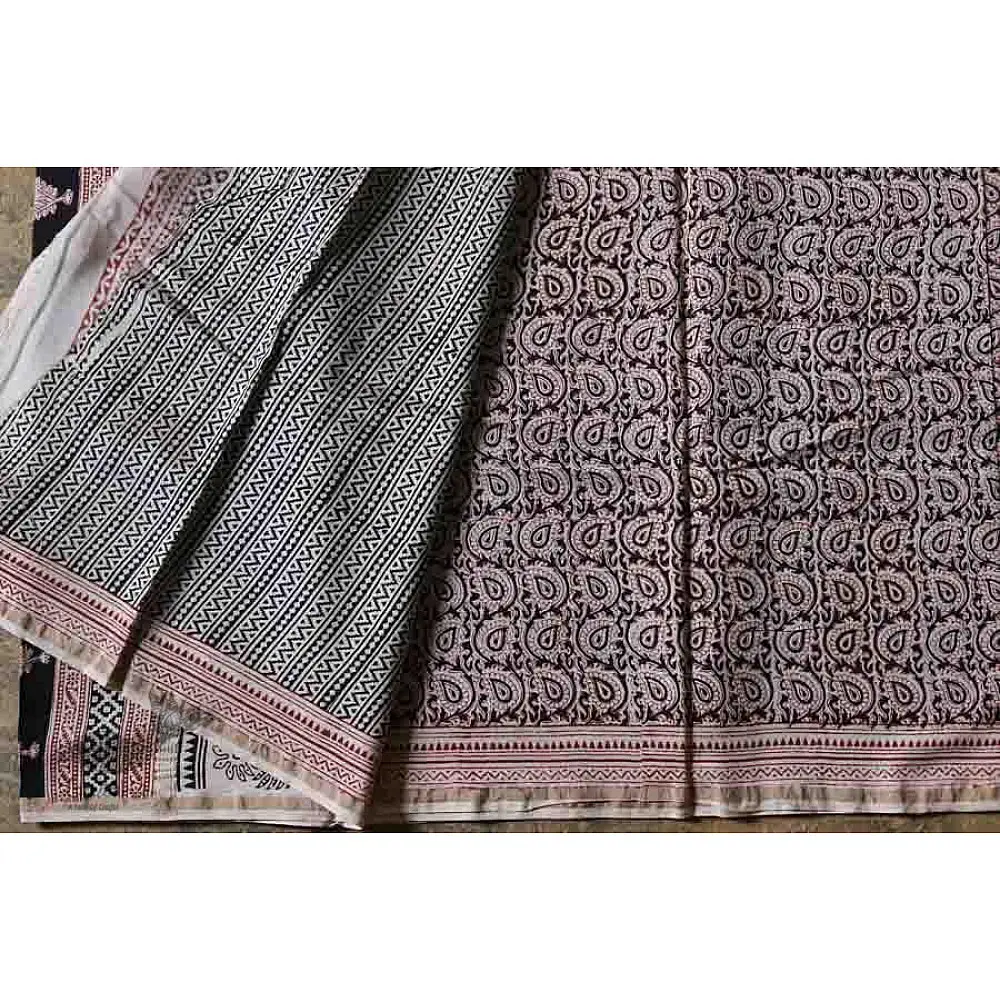 Buy Chanderi Saree with beautiful bagh print