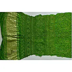 Chit-Chor ⍟ Gajji Silk Bandhani ( Tie & Dyed ) Saree ⍟ 10