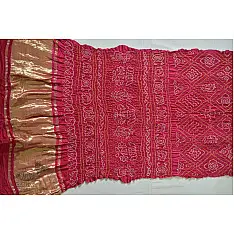 Chit-Chor ⍟ Gajji Silk Bandhani ( Tie & Dyed ) Saree ⍟ 11