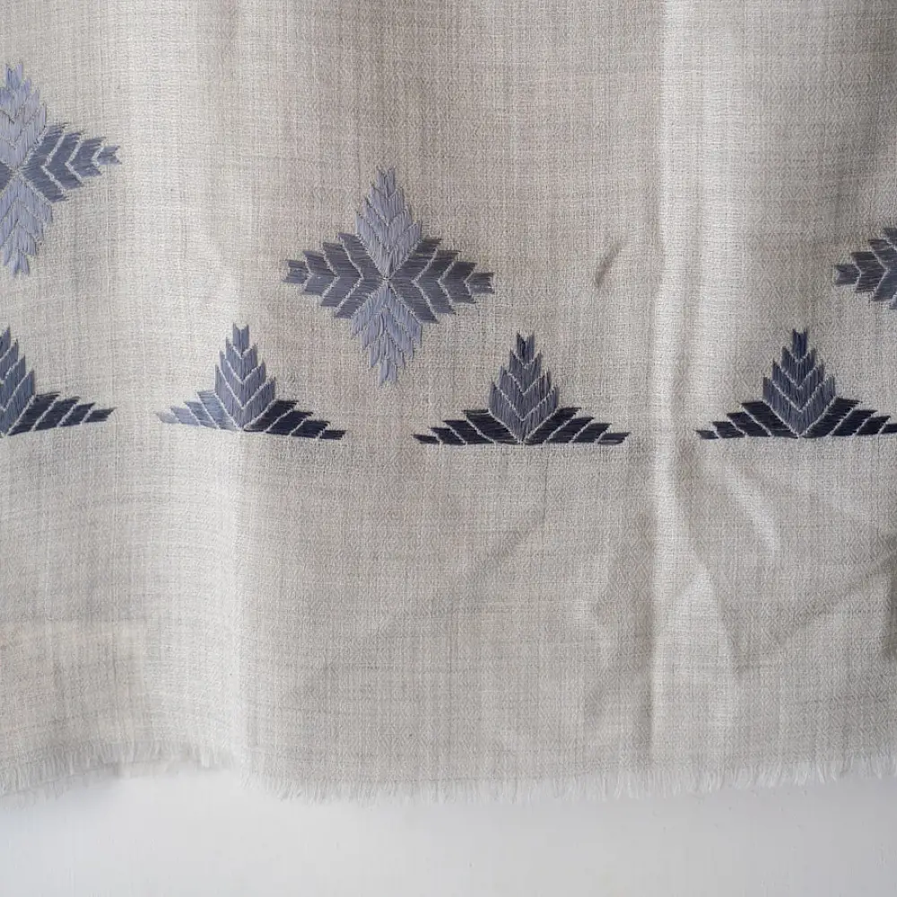 Shop Hand Embroidered Phulkari Wool Shawl