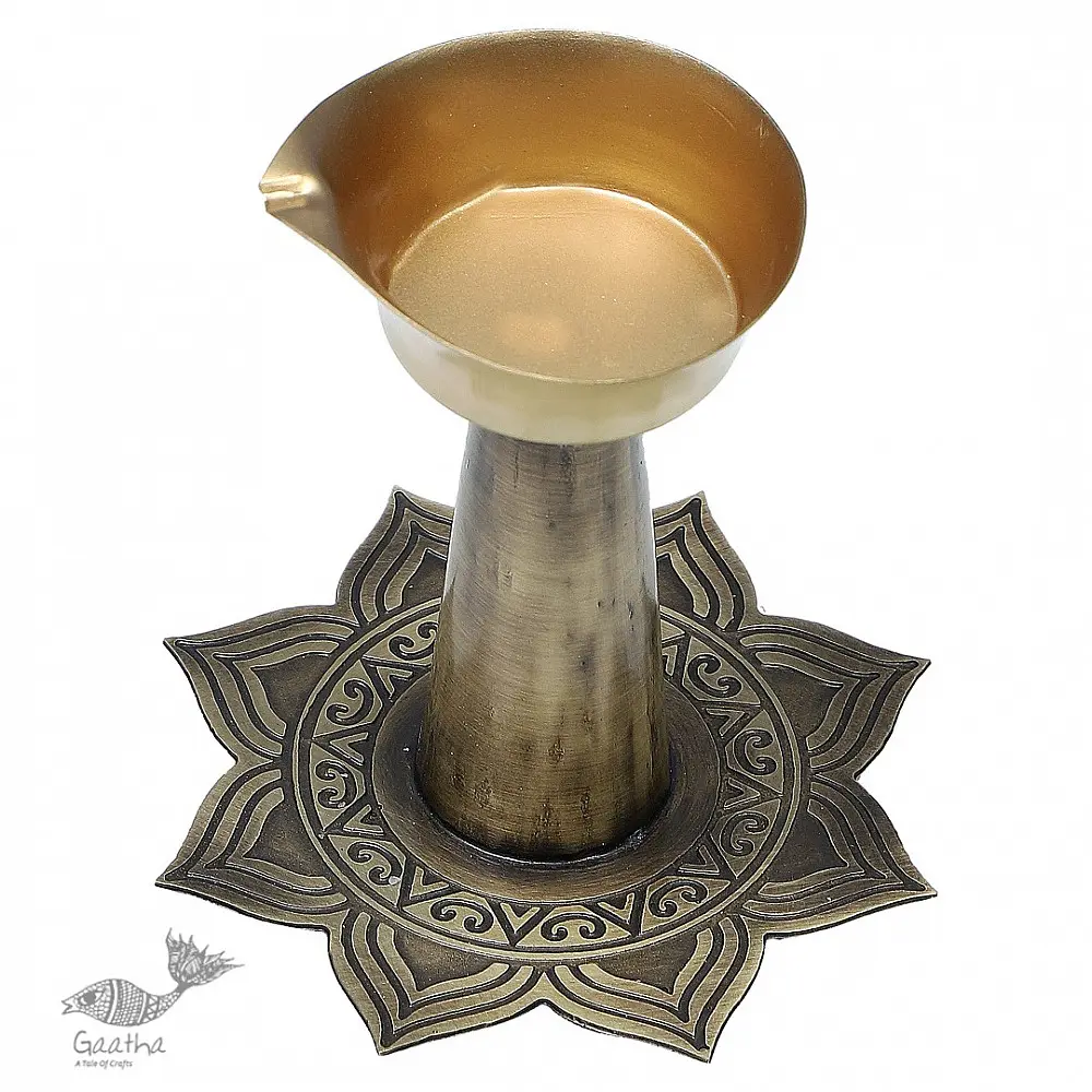 shop online Brass diya with stand