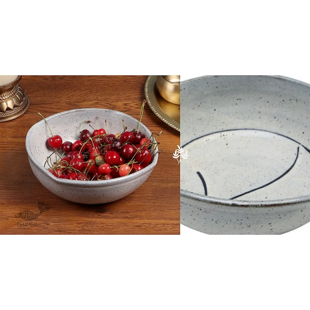 shop ceramic serving bowl - Light Blue