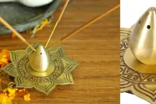 Nakshikathaa ✠ Incense Holder Gold ✠ 9