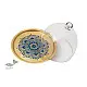 Nakshikathaa ✠ Brass Cake Stand with Glass Cloche ( Three Color Options )