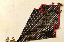 Sair . सैर ~ Block Printed Cotton - Doted Scarf