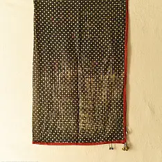 Sair . सैर ~ Block Printed Cotton - Doted Scarf