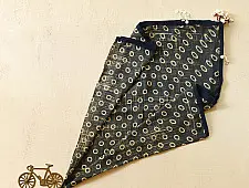 Sair . सैर ~ Block Printed Cotton - Moon Ring Scarf