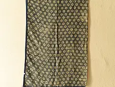 Sair . सैर ~ Block Printed Cotton - Moon Ring Scarf