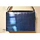 The nomad within me ♠ Kutchi Leather Bags - Blue black punch work sling ♠ 11