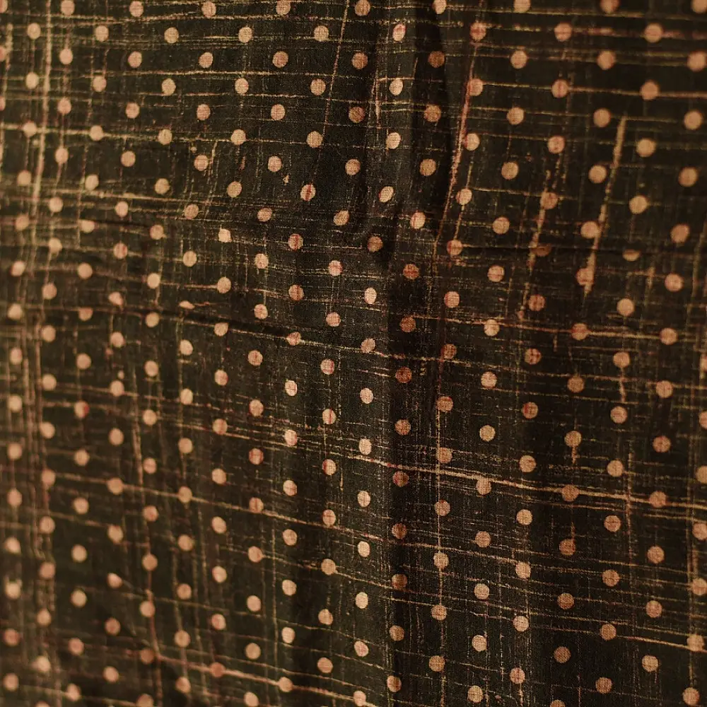 Online Block Printed Pure Cotton Doted Scarf