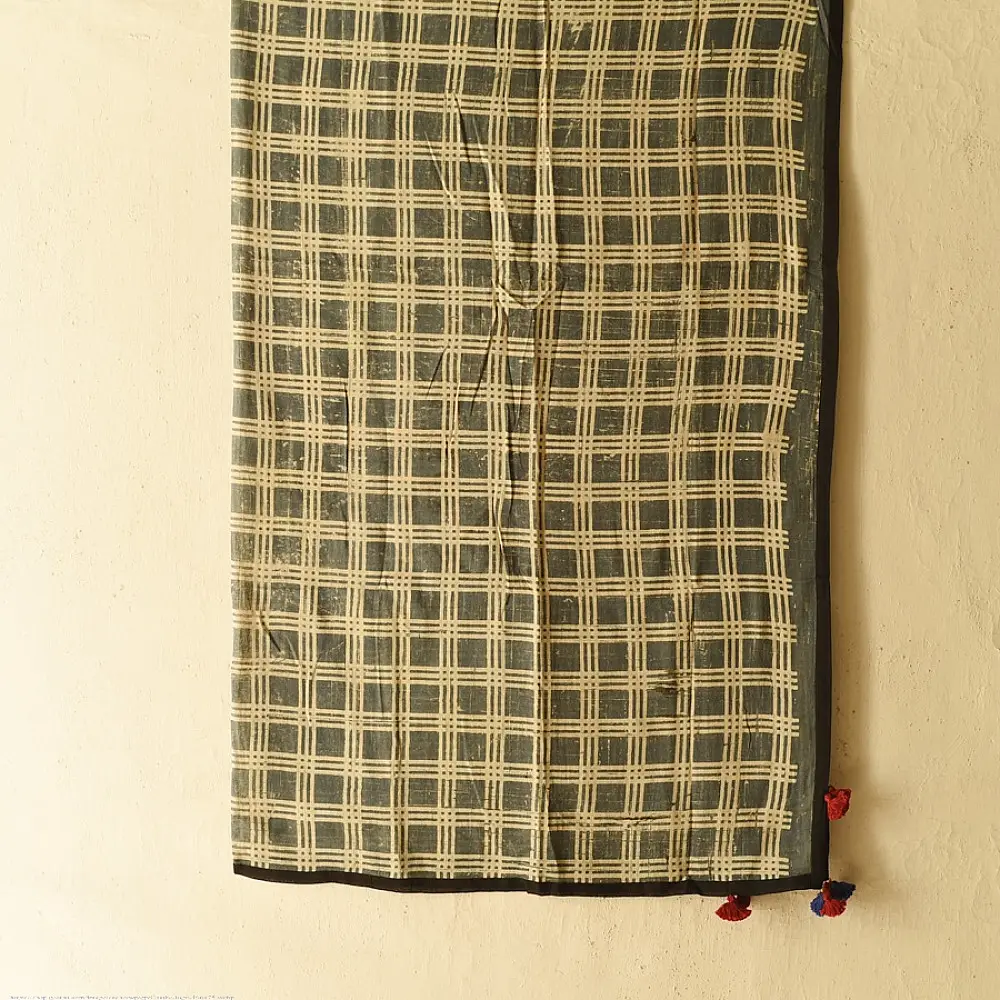 Online Block Printed Pure Cotton Scarf