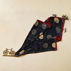Sair . सैर ~ Block Printed Cotton - Indigo Scarf