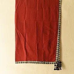Sair . सैर ~ Block Printed Cotton - Red Scarf 