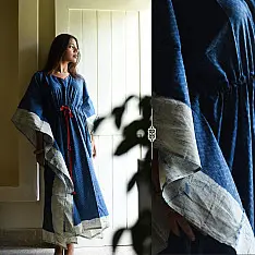 JUNO ~ Block Printed Cotton Kaftan