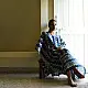 shop Indigo Block Printed Cotton Kaftan