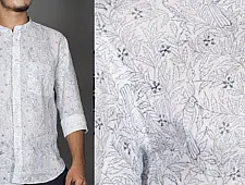 Neem koyal Indigo ● Cotton Block Printed Shirt ● 1