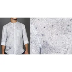 Neem koyal Indigo ● Cotton Block Printed Shirt ● 1