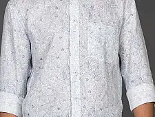 Neem koyal Indigo ● Cotton Block Printed Shirt ● 1