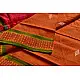 Shop handloom thalapathara orange cotton saree