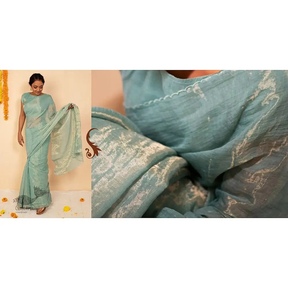 उत्सव  ✻ Tissue Chanderi Silk Saree ✻ 31
