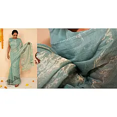 उत्सव  ✻ Tissue Chanderi Silk Saree ✻ 31