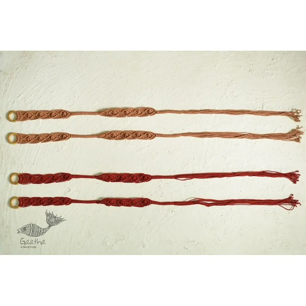 Cross Knot Double Length Hand-Knotted Curtain Tie-back (Set of 2)