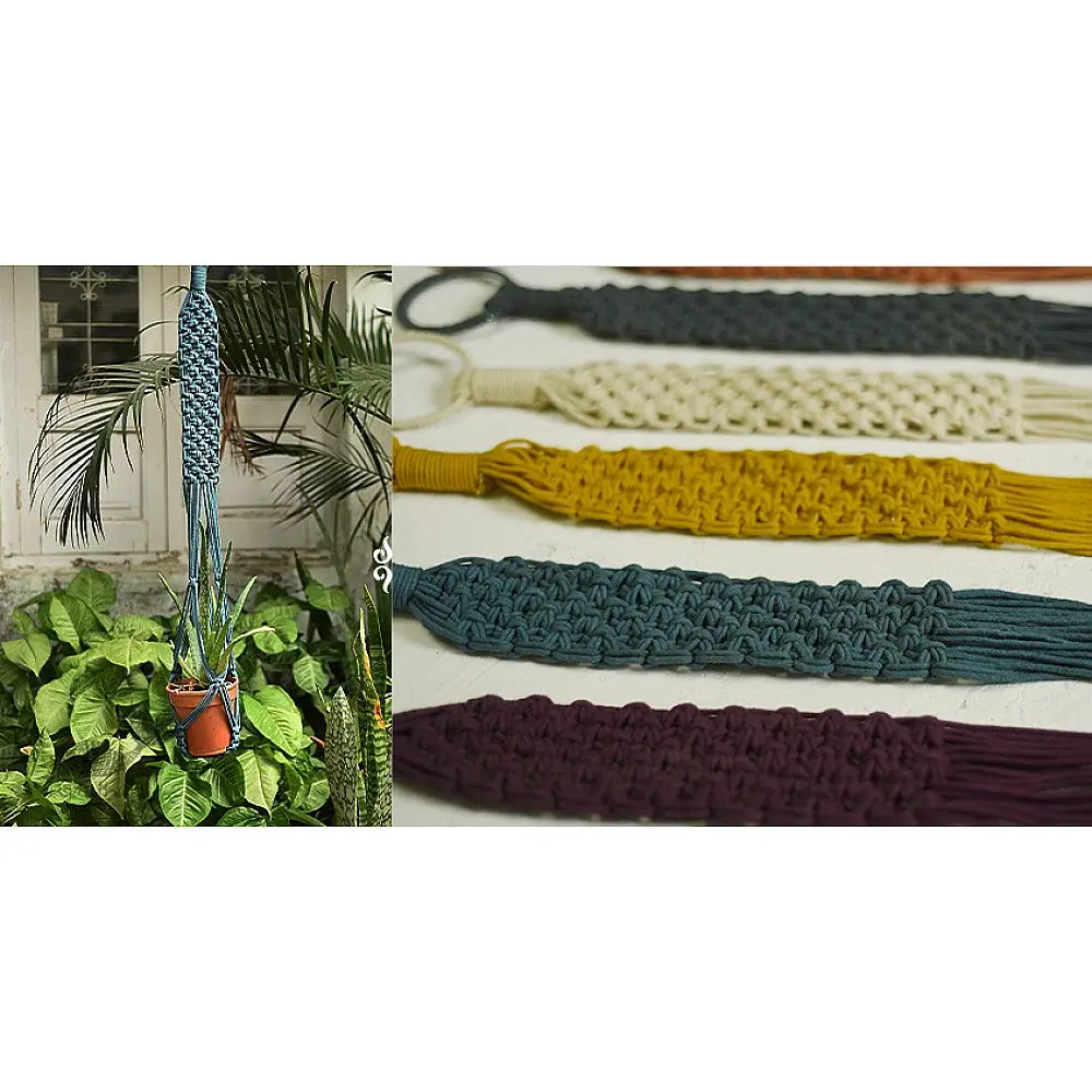 Classic - Wide Hand-Knotted Plant Hanger