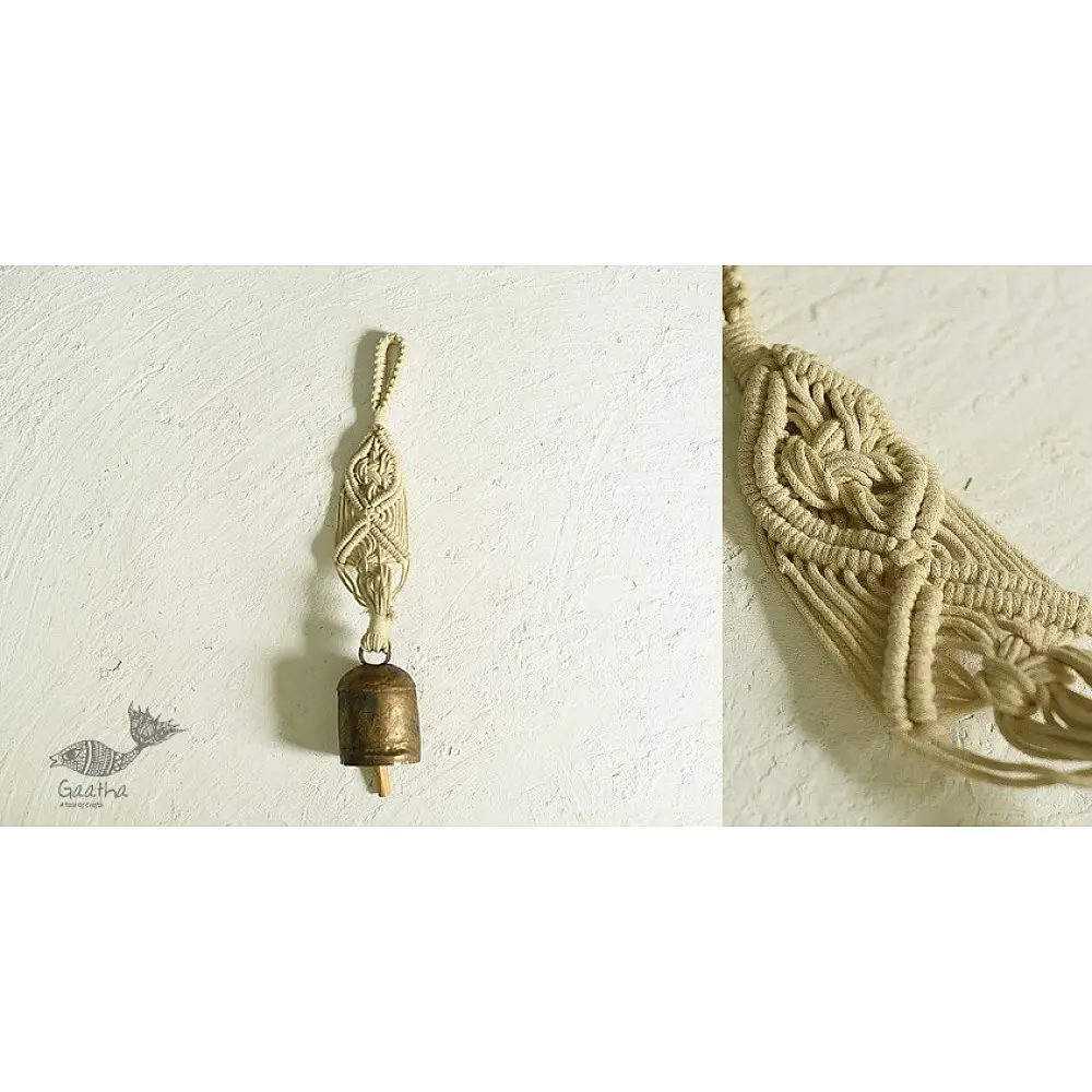 Diamond Hand-Knotted Wind Chime with Metal Bell