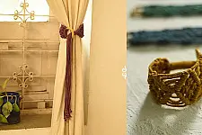 Knotted ▣ Interlaced Hand-Knotted Curtain Tie-back (Set of 2)