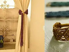 Knotted ▣ Interlaced Hand-Knotted Curtain Tie-back (Set of 2)
