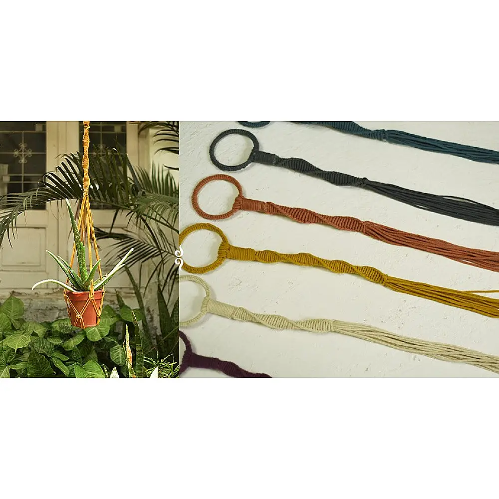 Meander Hand-Knotted Plant Hanger