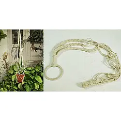 Knotted ▣ Pretty Simple Hand-Knotted Plant Hanger