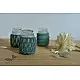 Hand knotted Candle Jar - Mint Green