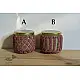 Hand knotted Candle Jar - Big