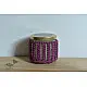 Hand knotted Candle Jar with Coaster