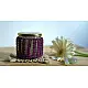Hand knotted Candle Jar with Coaster