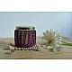 Hand knotted Candle Jar with Coaster