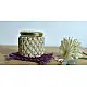 Hand knotted Candle Jar with Coaster